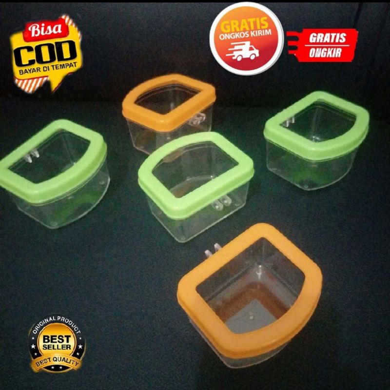 Cepuk A1 Tempat Makan Minum Burung Cepuk Plastik A1/A2 Warna
