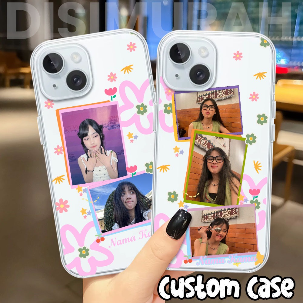 Hot Product Best Sale Case Custom Terbaru 2024 Softcase Custom Aesthetic Tambah Foto Dan Nama Clear