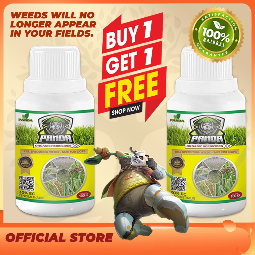 Beli 1 gratis 1 Kill Grass Panda Bubuk Racun Rumput Pembasmi Gulma, Bambu dan Pohon Besar Tanpa Meru