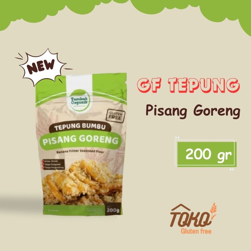 

Gluten Free Tepung Pisang Goreng Premix Tumbuh Organik Vegan Healthy Diet Special Needs 200 gr
