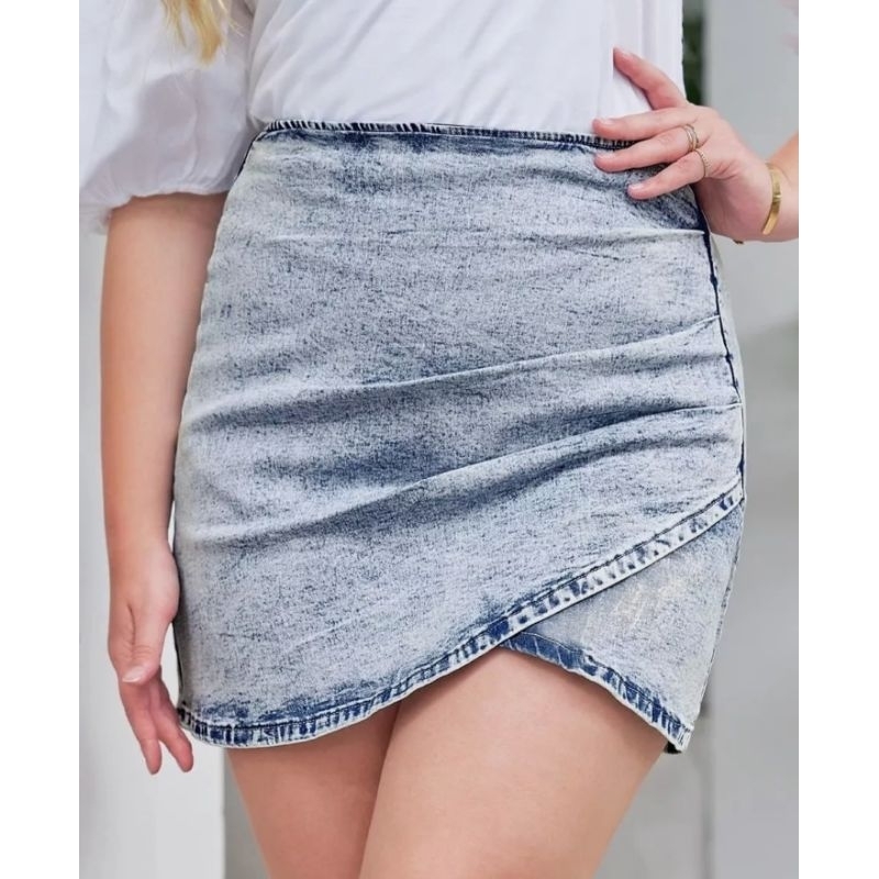 Rok Jeans Pendek | Mini Skirt Tulip
