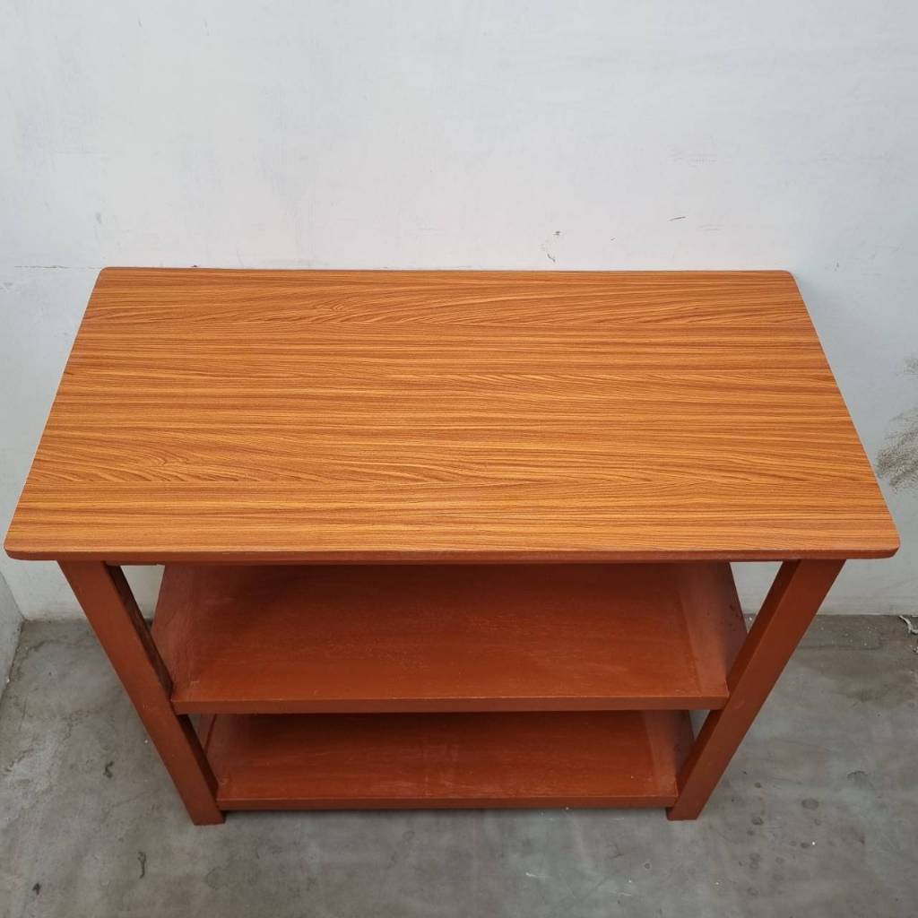 Meja Dapur / Meja Etalase / Meja Aquarium s Kayu Minimalis 2 Susun 60 / 80