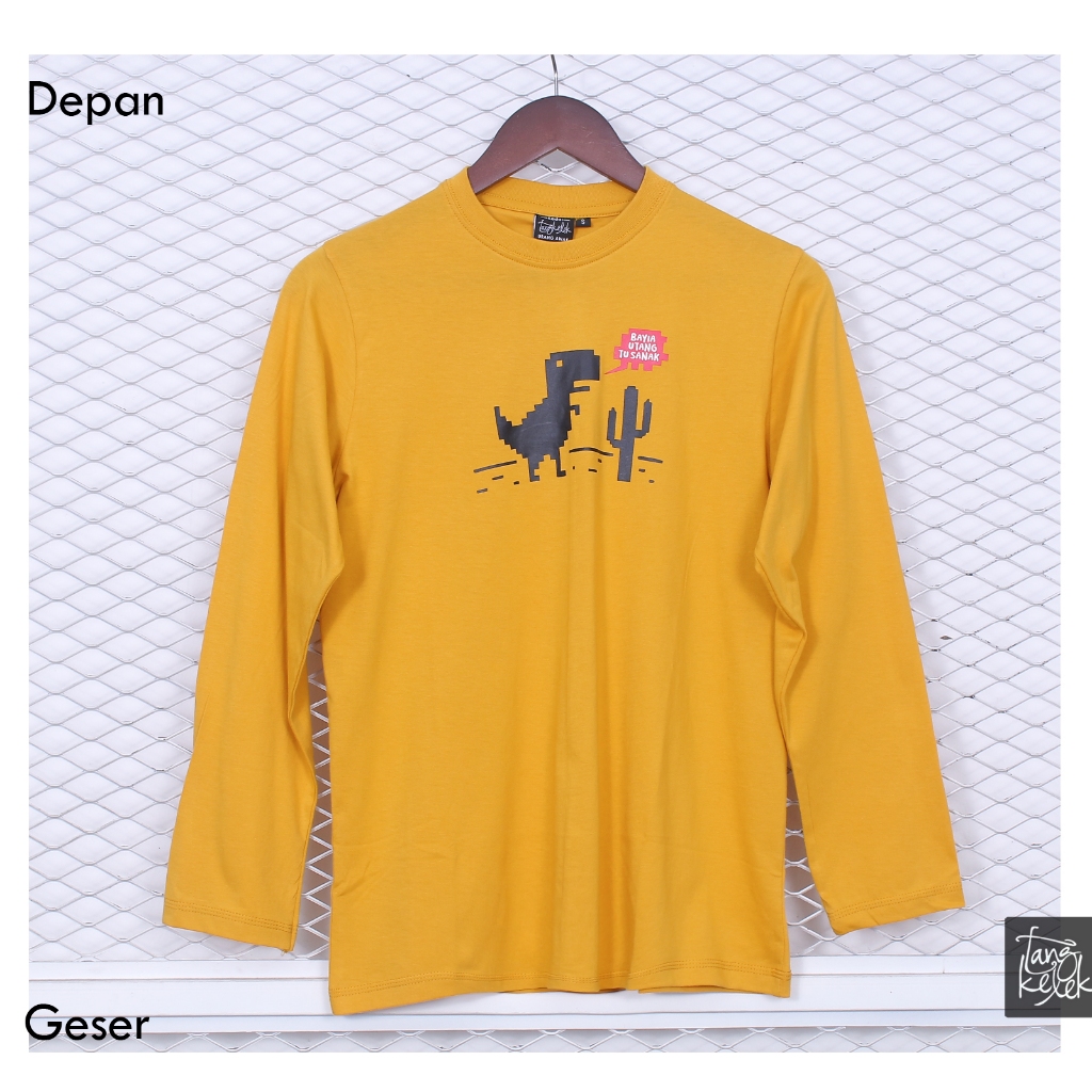 Tangkelek Baju Kaos Lengan Panjang Bayie Hutang Sanak Warna Kubus