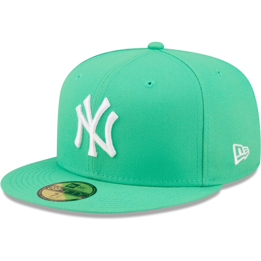 Topi Snapback fitted NY New york Yankees Green Tosca Hijau Tosca Build Up Caps Aksesoris Pria Wanita