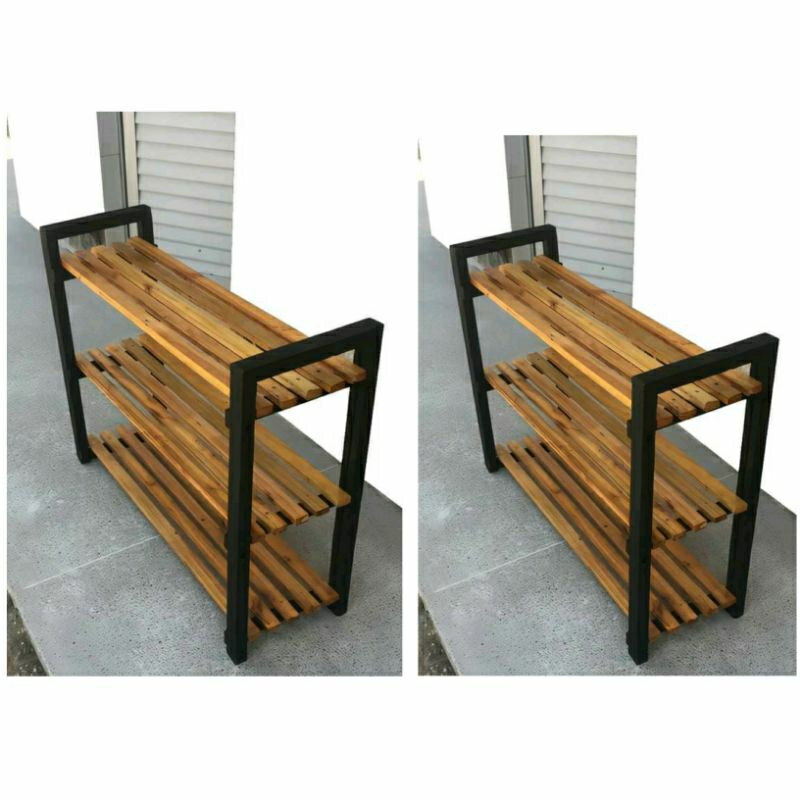 RAK SEPATU/Rak sandal/rak sepatu minimal /tempat sandal kayu