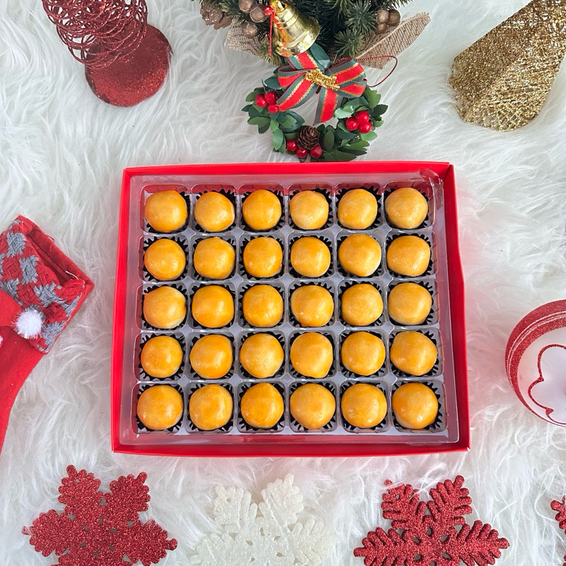 

Hampers Natal Christmas Nastar Premium Cookies Nastar Lumer isi 30, Nastar Wijsman