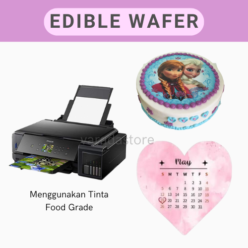 

EDIBLE Wafer Printing Custom/EDIBLE WAFER Tinta Food Grade
