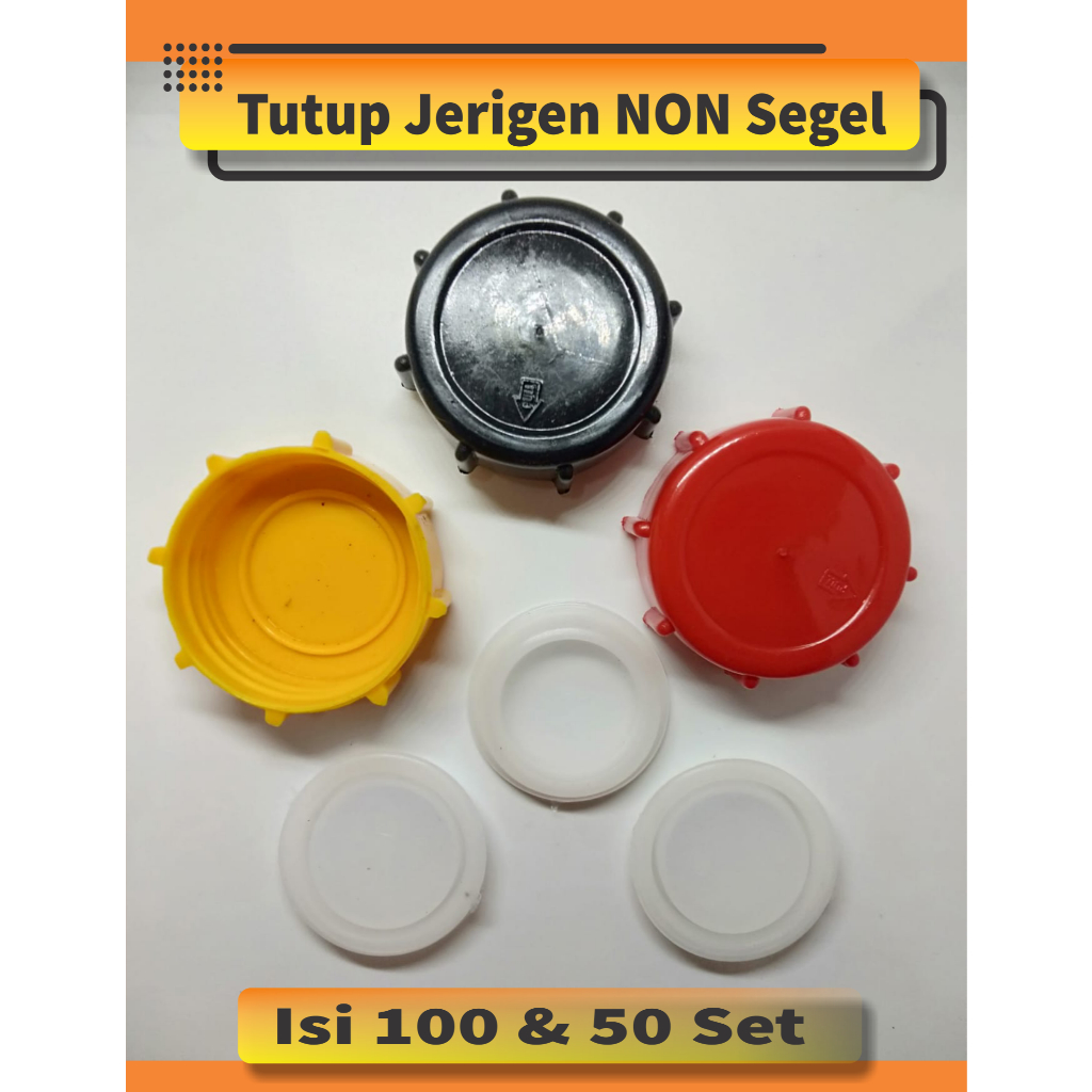 Tutup Jerigen NON segel 50 pcs / Tutup Jerigen 18 Liter / 20 Liter / 30 Liter / Tutup Jerigen Bimoli