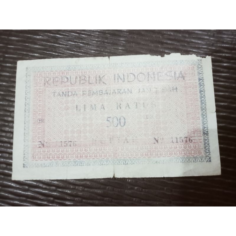 500 rupiah prri 1958 fine