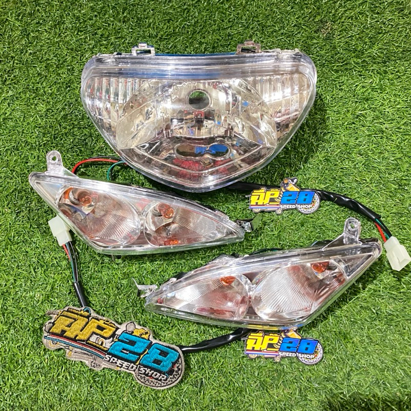 LAMPU DEPAN - LAMPU SEIN UNTUK MOTOR MIO SPORTY 5TL MODEL CUSTOM SMOKE MIKA BENING / HEADLAMP - LAMP