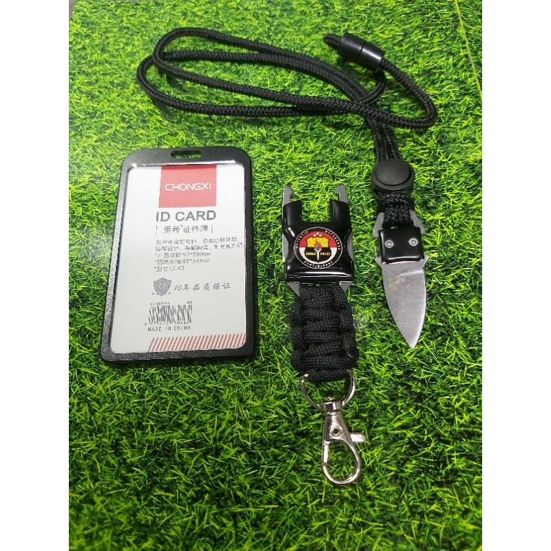 

tactical lanyard tali gantungan id card holder logo humas polri
