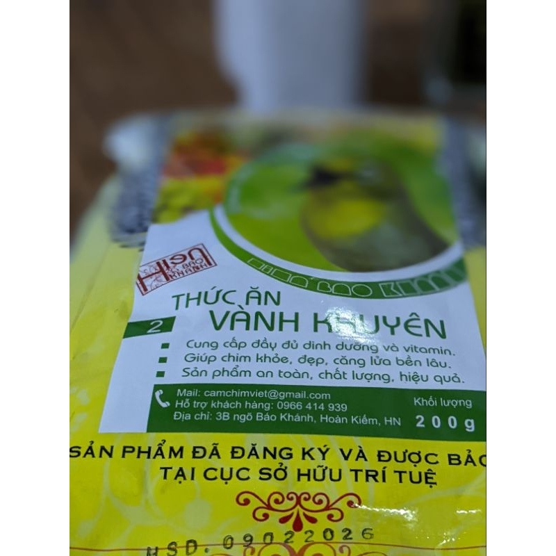 HBK pakan burung mata putih , pleci, HIEN BAO KHANH