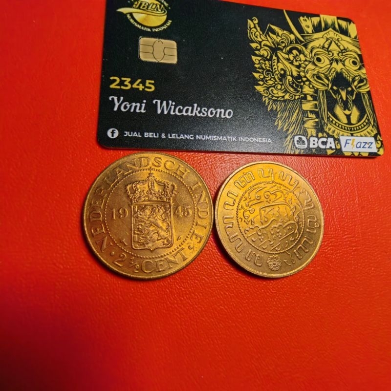 2,5 benggol nederland indie kondisi BARU kilau asli