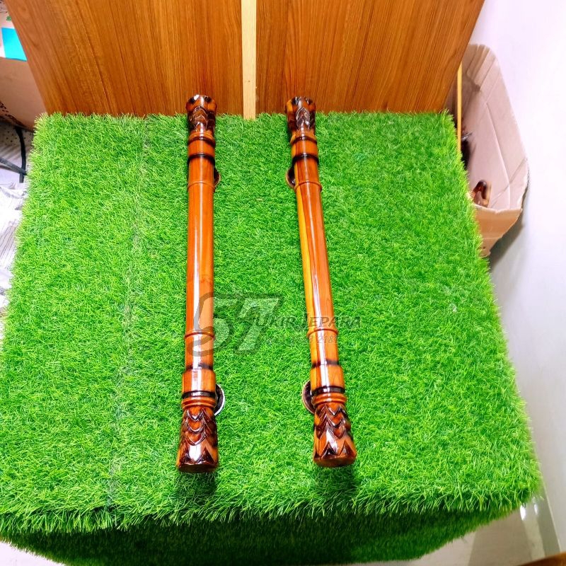 Gagang Tarikan Pintu Ukir - Hendel Pintu Rumah - Handle Pintu Kayu Jati