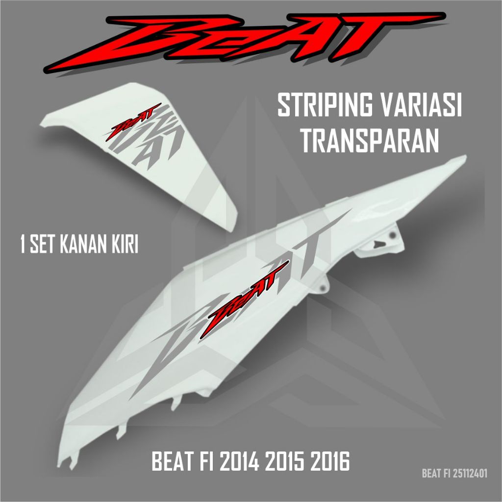 STRIPING BEAT FI TRANSPARAN VARIASI SIMPLE TULISAN BEAT