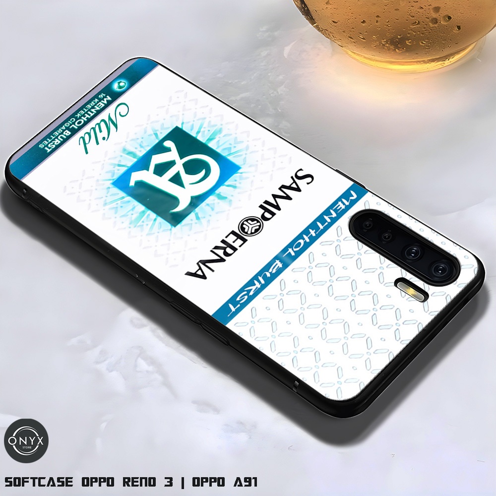 AA28 SOFTCASE OPPO RENO 3 | OPPO A91 ROKOK | Casing Glossy Kilau keren | Kesing Lucu aestetic Oppo r