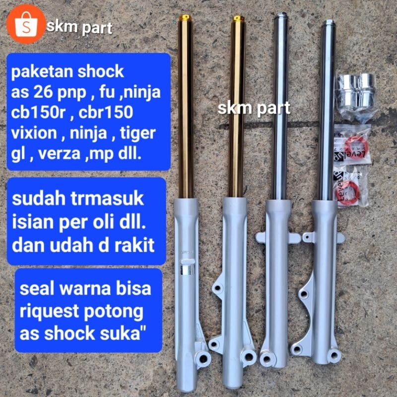 Paketan shock as 26 pnp herex , fu , vixion , ninja , tiger , mp , gl , verza , cb150r , cbr150 dll