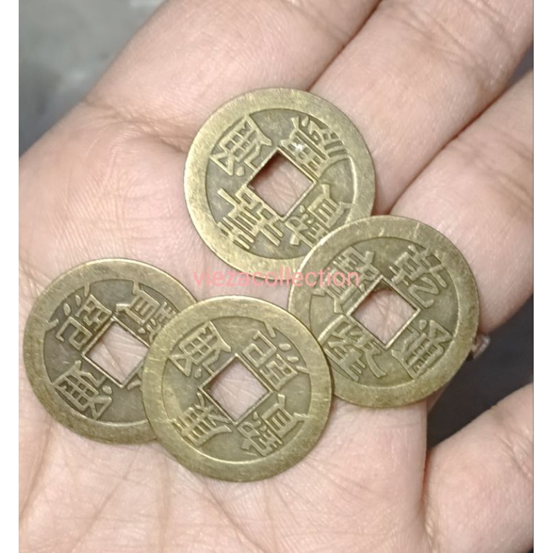 1 pcs replika koin cina ukuran 1.5 cm 2cm 2.5 cm / koin kuno / koin china