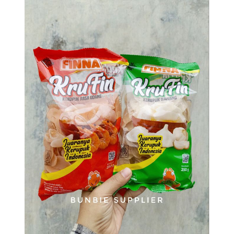 

Finna KRUPIN Kerupuk Rasa Udang / Bawang 250gr / Krupuk Mentah Krupuk Udang Bawang