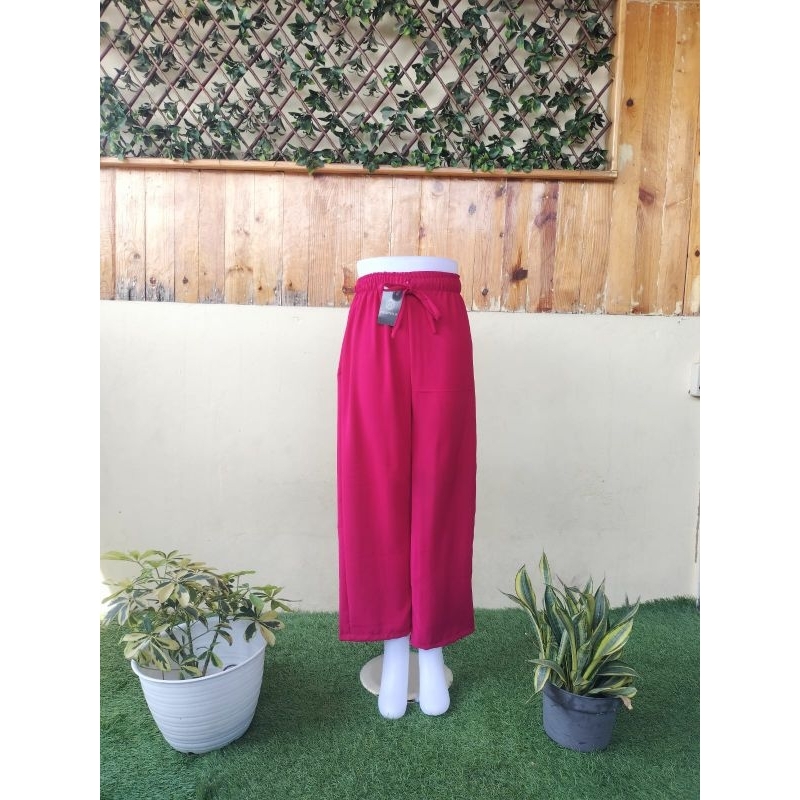 Celana Kulot Wanita Pink Fanta