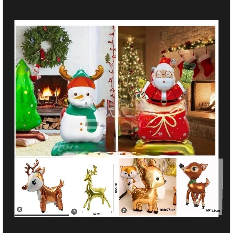 Balon Natal / Balon Rusa Balon Natal Dekorasi