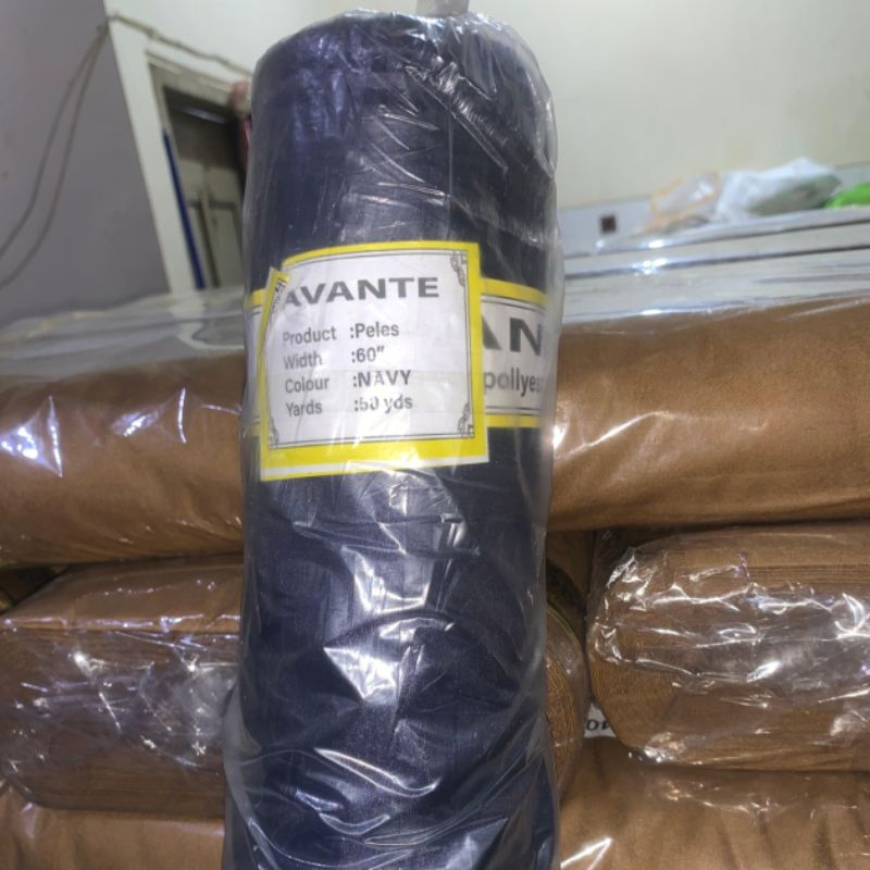 (Roll=50y) Kain Saten Peles Lebar 1.50m
