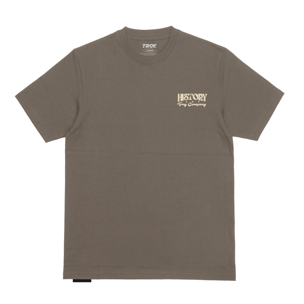 Troy Company Tshirt Maple Brown New History - Kaos Lengan Pendek Kaos Coklat Maple MTD 2848