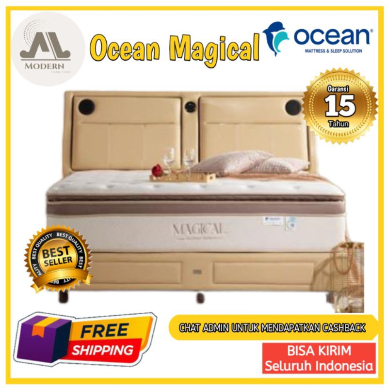 TERMURAHH Springbed Ocean Pocket Memotech Magical Full Set - Tegal