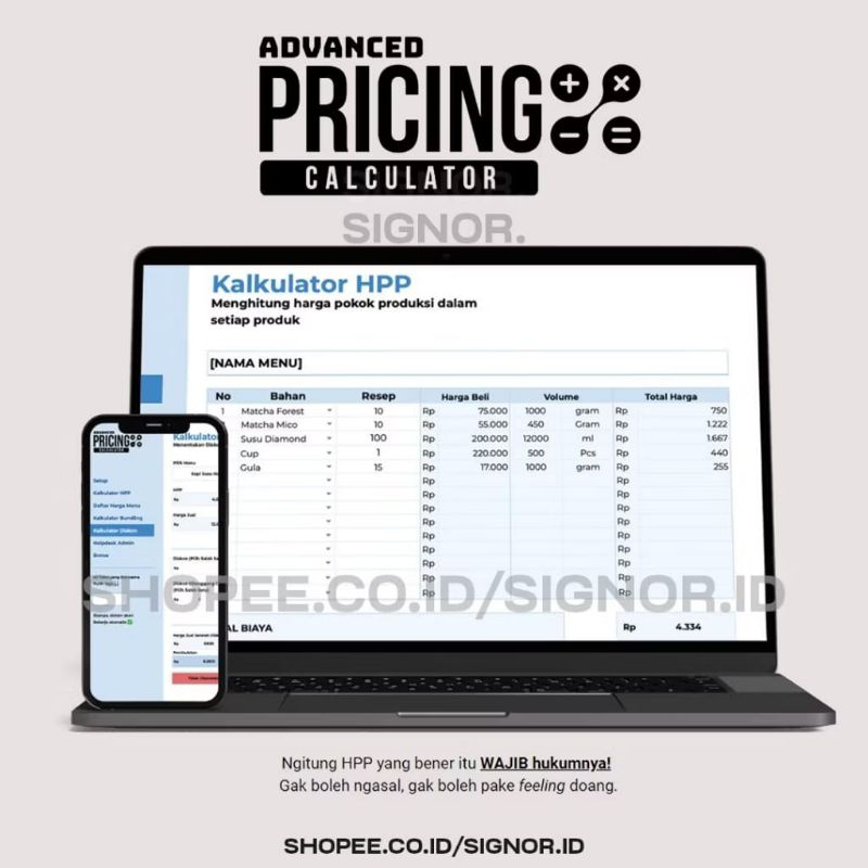 

advanced pricing calculator