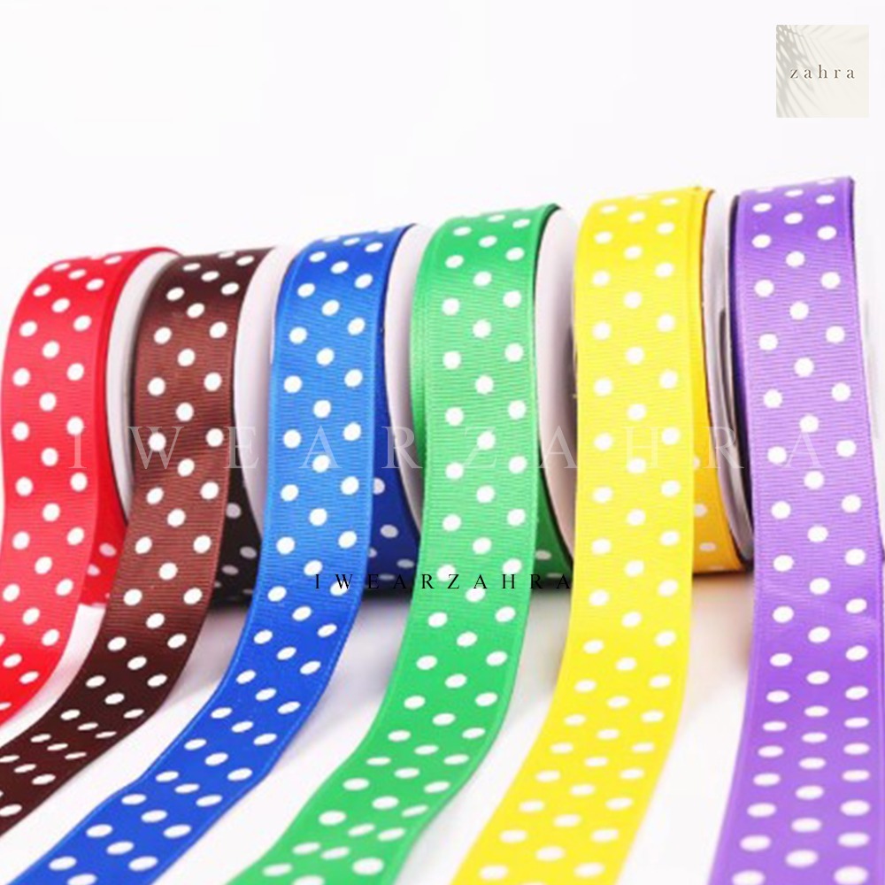 

PITA SATIN POLKADOT 2 INCH - Pita Hiasan Kado Bingkisan Aksesoris Hampers