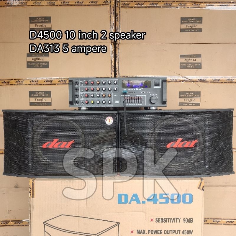 Paket Karaoke Sound System DAT 10 inch DA4500 DA313