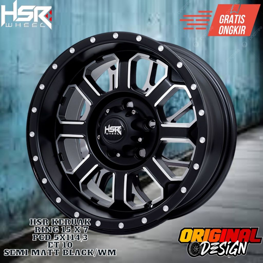 Velg mobil ring 15 hsr keruak R15 Untuk COLT , L300 , INNOVA , KUDA