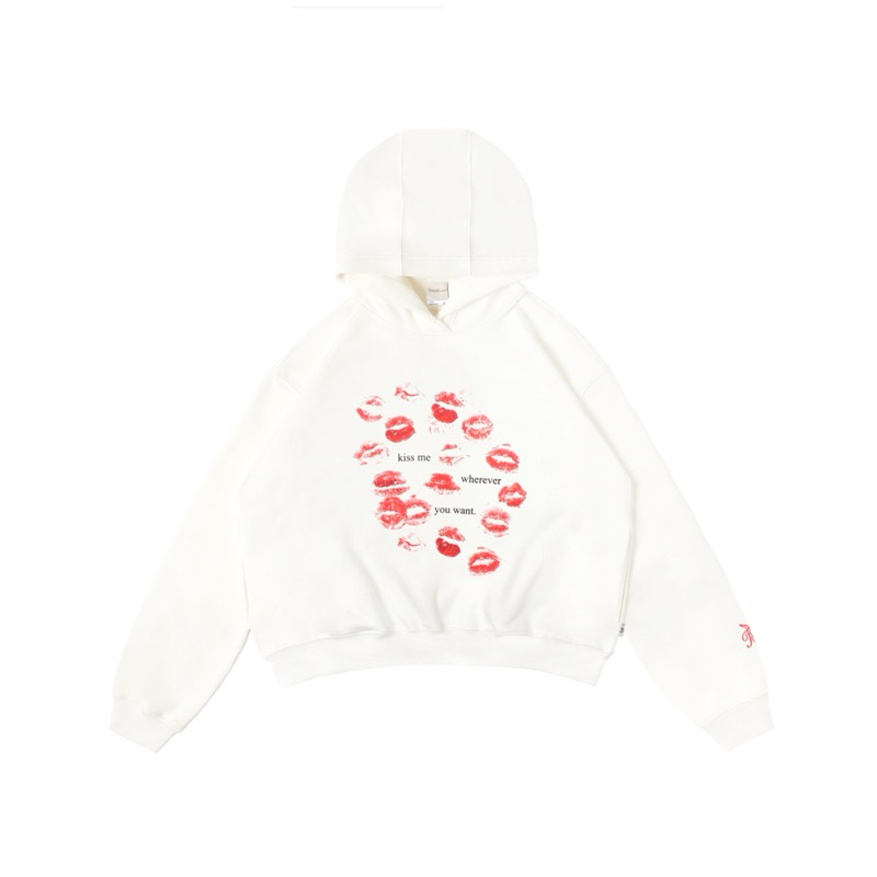 HOODIE KISS ME WHITE