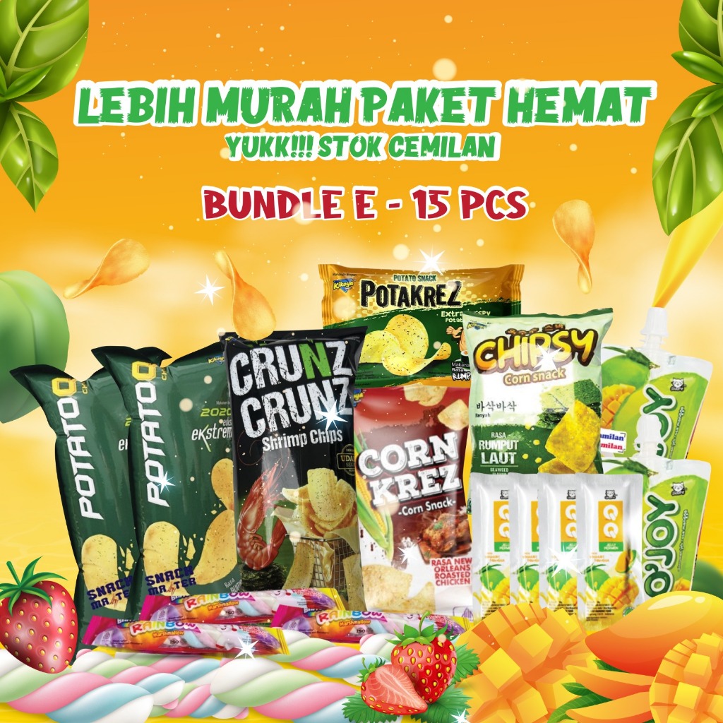 

Bencuan Snack - BUNDLE 15 PCS PAKET HEMAT CAMILAN FAVORITE