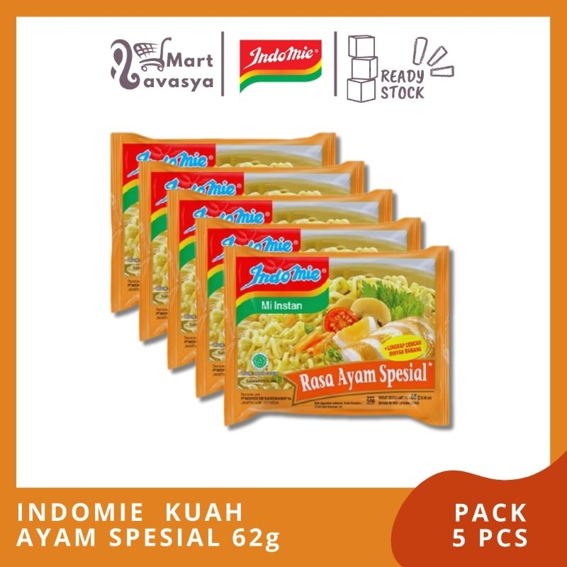 

INDOMIE KUAH AYAM SPESIAL 62g - 1 PACK ( 5 PCS ) - KOTA BANDUNG - LAVASYA MART