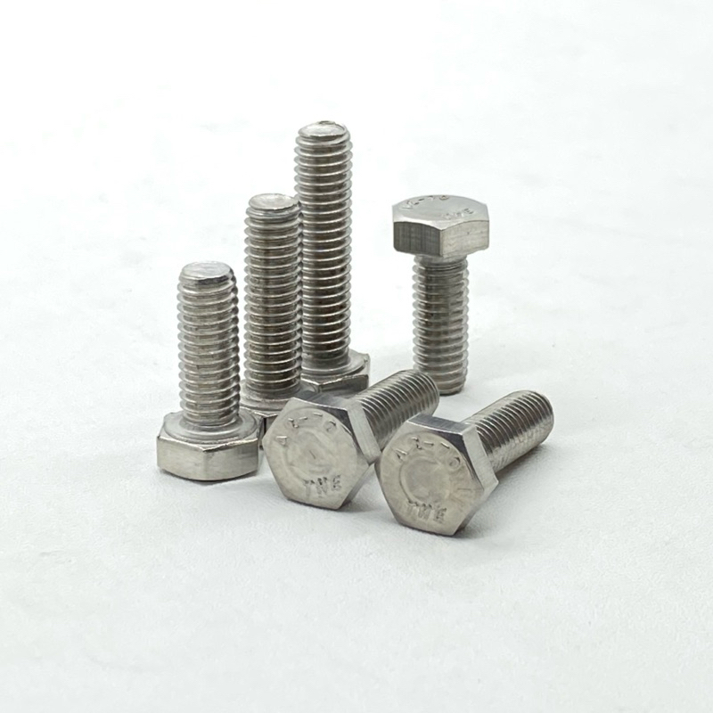 Baut Hex M6 Stainless Stell 304 / Baut Hexagonal M6 SUS 304 / Baut 10 Stainless / Baut Diameter 6 mm