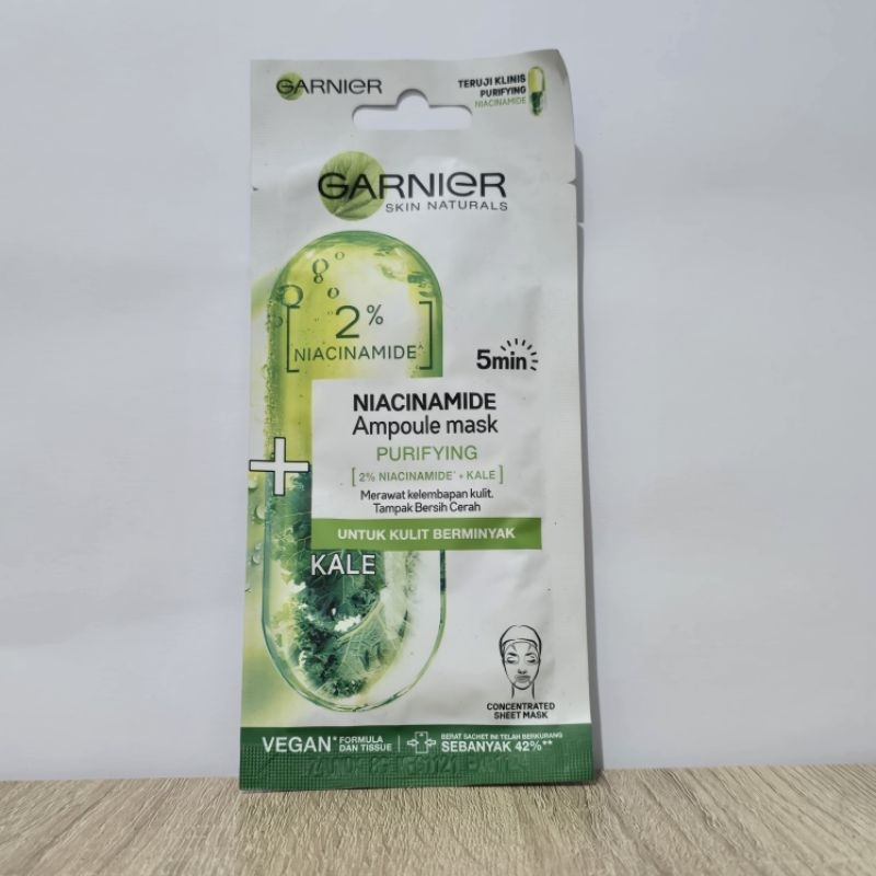 Garnier Ampoule Serum Mask Niacinamide + Kale Ampoule Serum Mask