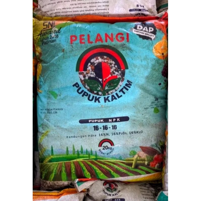 npk pelangi 16 : 16 : 16 20kg