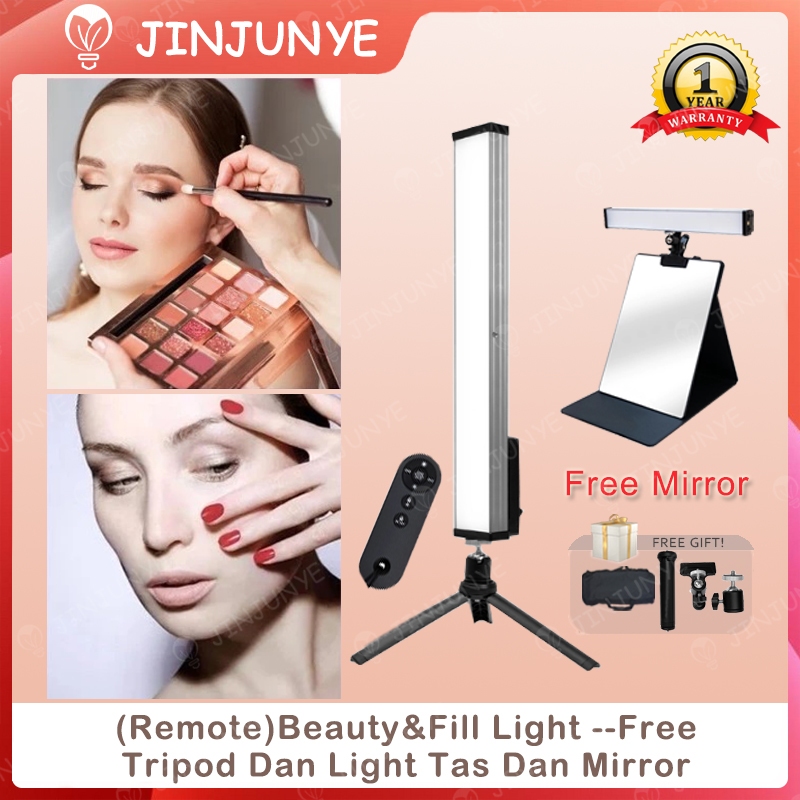 COD&Free MirrorProfessional Lampu Makeup MUA Portable Ring Light Tripod Remote Control Light Saber