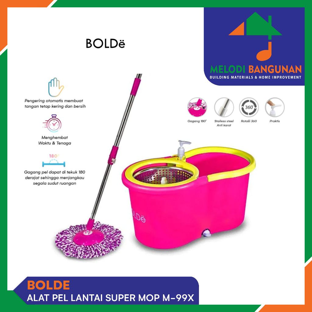 Bolde - Alat Pel Lantai Super Mop + Supermop M99 X + M 99X + M99X