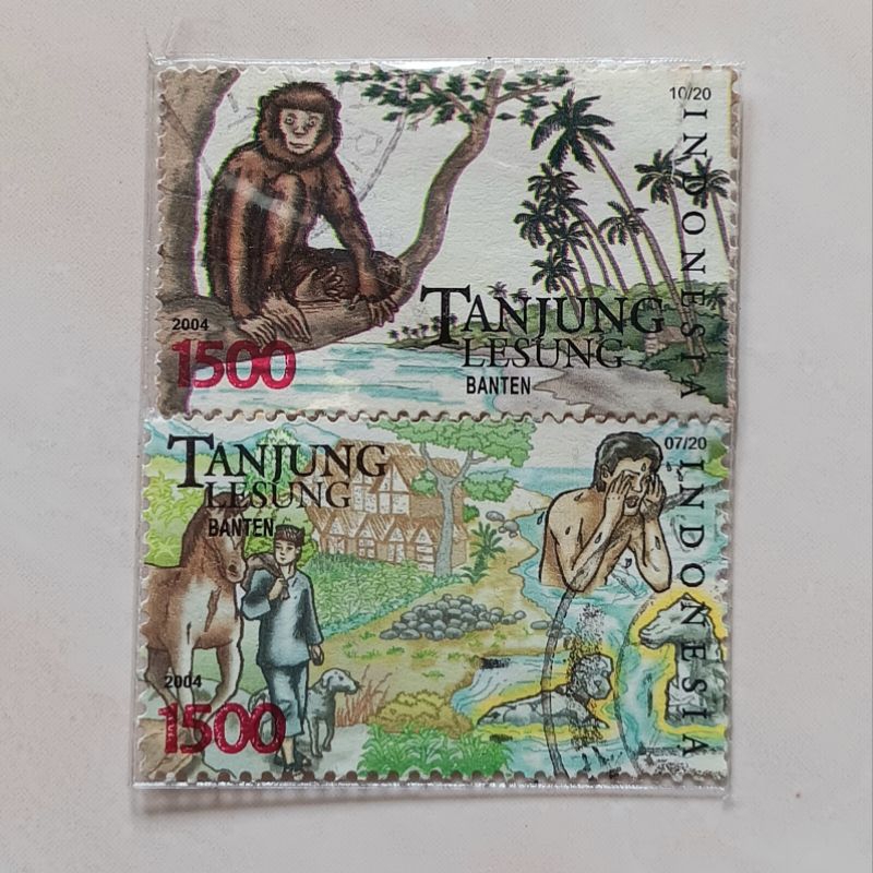 

(AC) Perangko Indonesia 2004 Cerita Rakyat Seri 7 - Tanjung Lesung Set 2 pcs Used