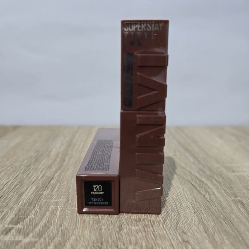 [Original, 120] Maybelline Superstay Vynil Vinyl Ink 4.2 ml Liquid Matte Lipstick 120 Punchy