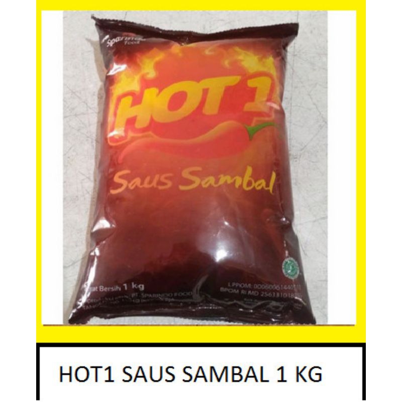 

Hot 1 Saus Sambal pouch 1kg