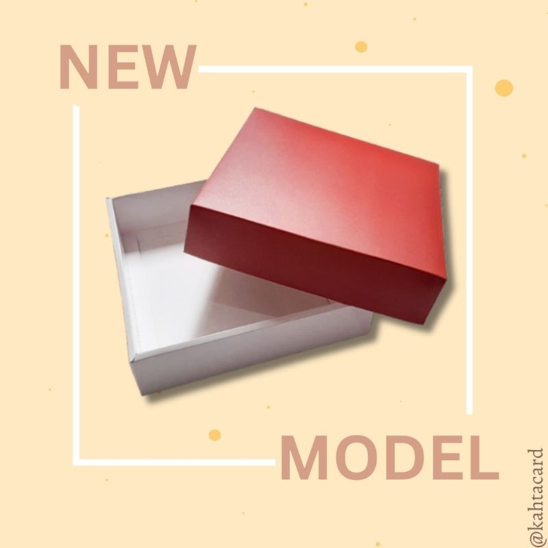 

Dus kue / Box kue lapis legit / kue brownies fudgy 20x20x5 double wall warna merah