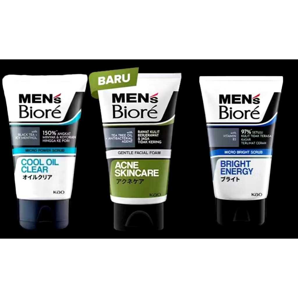 BIORE MEN FACIAL WASH / SABUN CUCI MUKA COWOK/  BIORE MENS