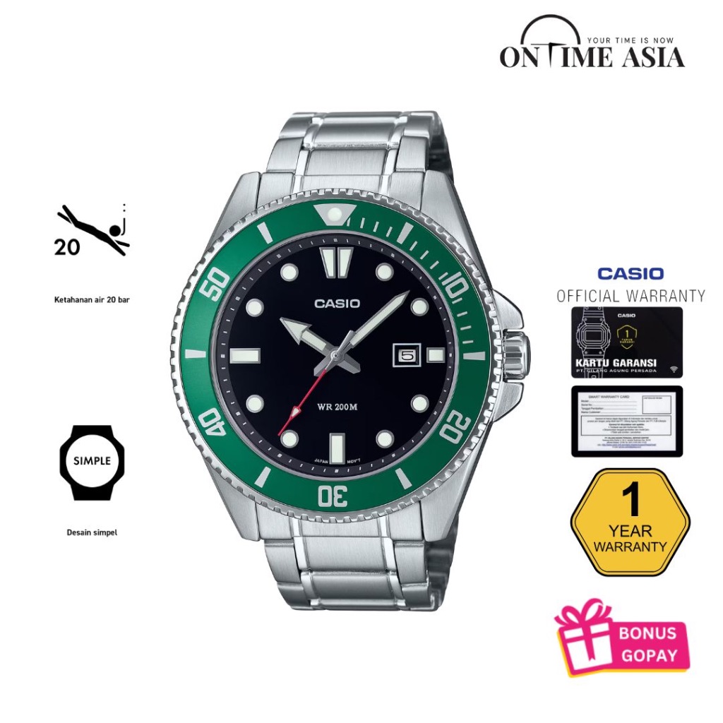 Casio General MDV-107D-3AVDF / MDV-107D-3AV Original & Garansi