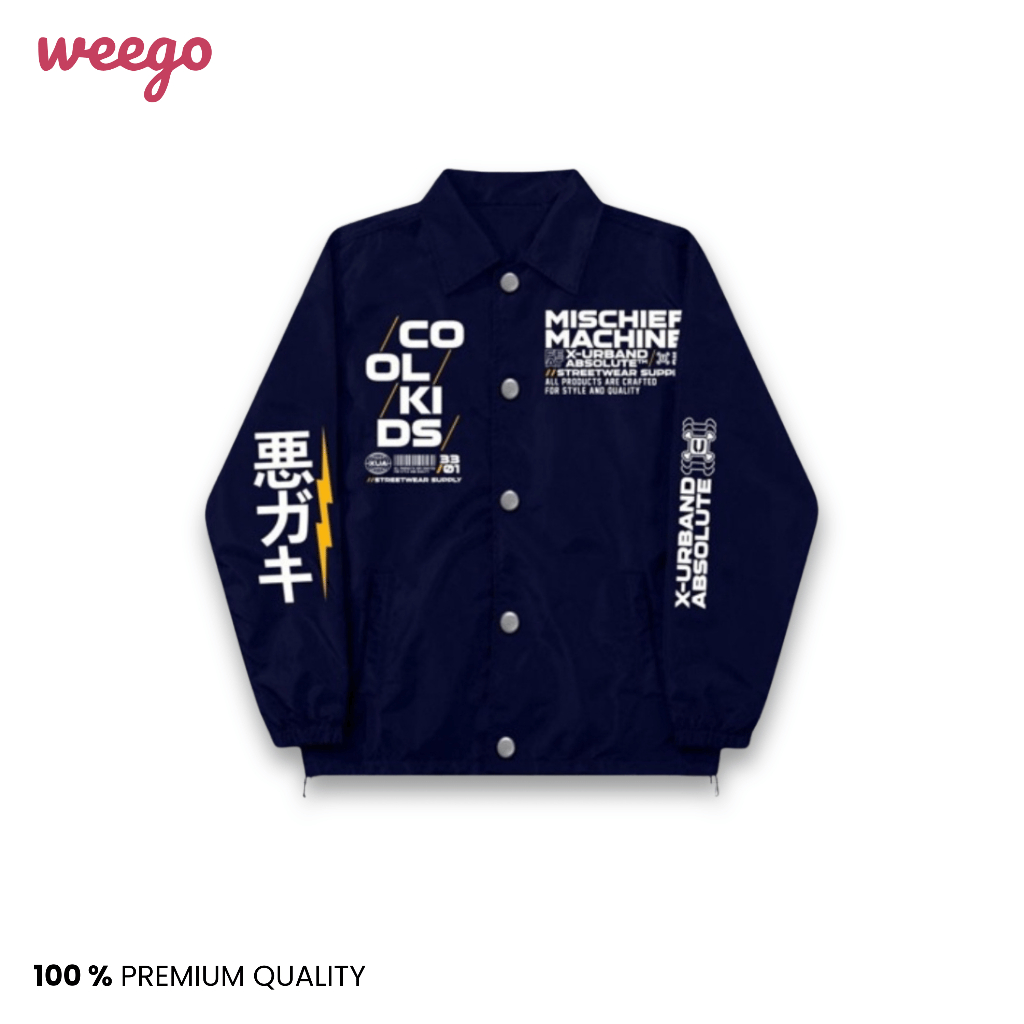 WEEGO - X Urband Absolute Jaket Coach Anak Windproof Laki Laki-Perempuan - K071