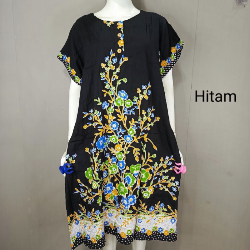 Daster Hengky Kancing XL Jumbo Rayon Adem