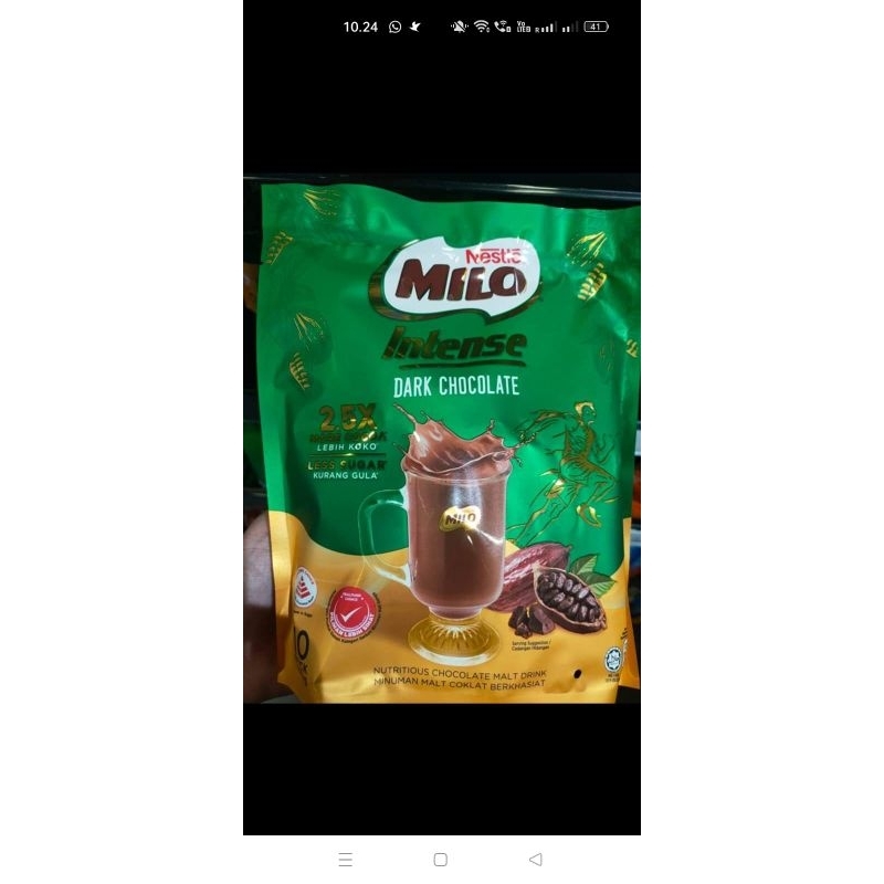 

MILO INTENSE ORIGINAL MALAYSIA (DARK CHOCOLATE)