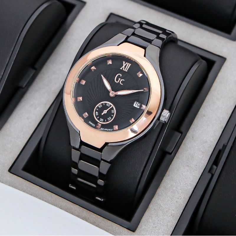 Jam Tangan Wanita Model Alexandre Christie Rantai Stanliess Cronograph Dan Tanggal Aktif 03